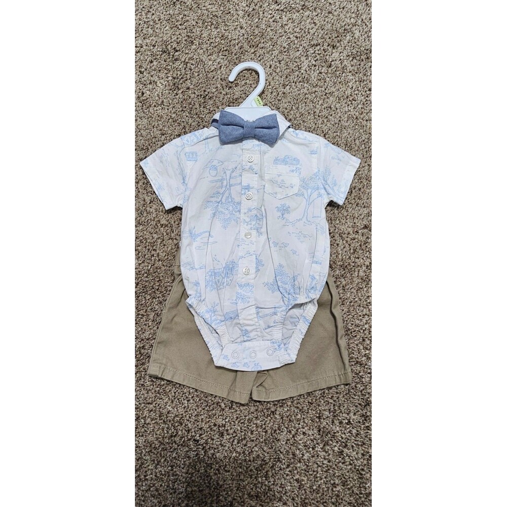 Carter's Boy 2pc Bowtie Out Fit size 3mths NWOT